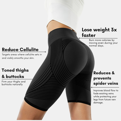POWERSHORTS™ | 3D Anti-Cellulite biker Shorts (BLACK)